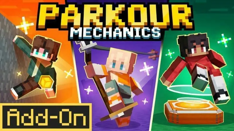 مود ماینکرافت بدراک Parkour Mechanics