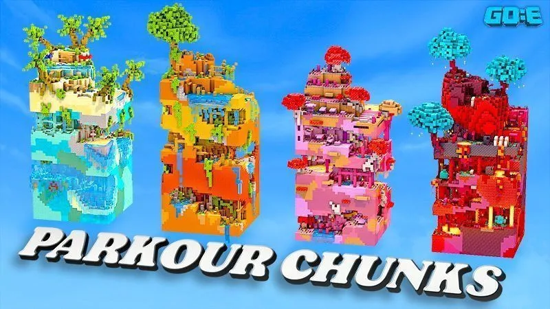مود ماینکرافت بدراک Parkour Chunks